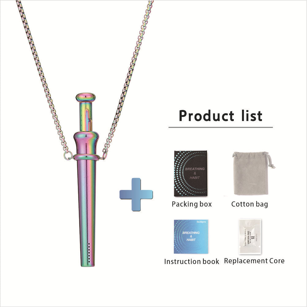 Perfume Extractor Spring Telescopic Straw Relieving Anxiety Necklace