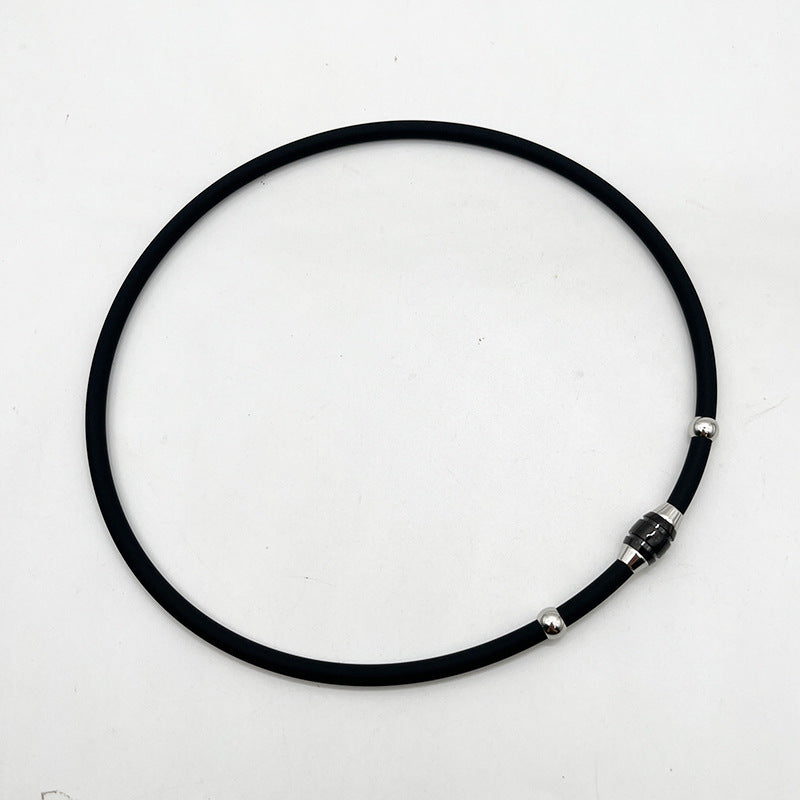 Simple Choker Male Silicone Female Couple Necklaces