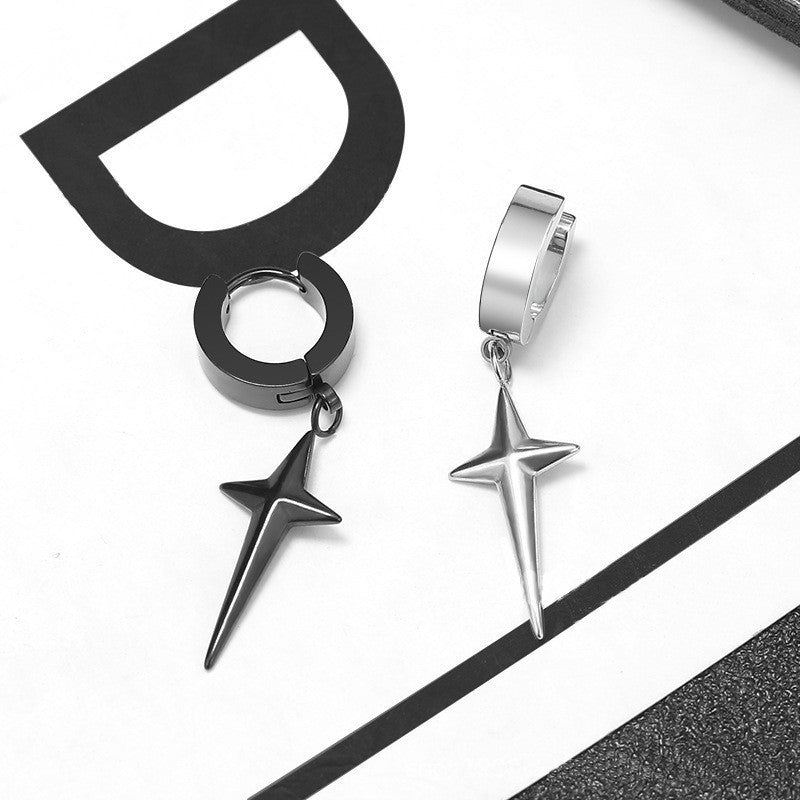 Women's & Men's Stainless Steel Simple Metal Gold Geometric Fashion Trend Goddess Style Earrings