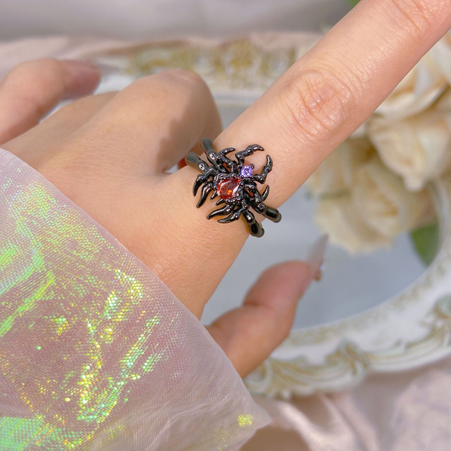 Yuan High-quality Zircon High-grade Color Retaining Open Rings