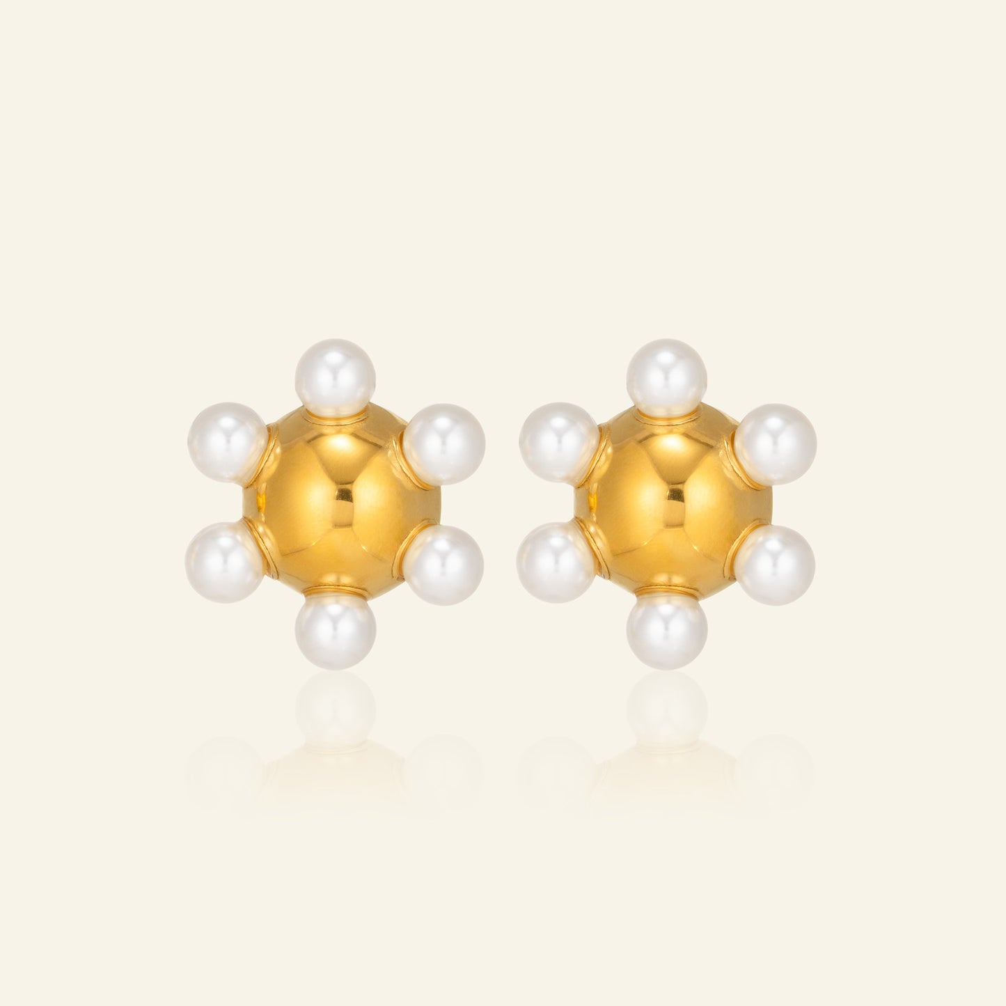 Stainless Steel Gold-plated Niche High-grade Ball Unique Personality Affordable Luxury Rings
