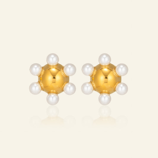 Stainless Steel Gold-plated Niche High-grade Ball Unique Personality Affordable Luxury Rings