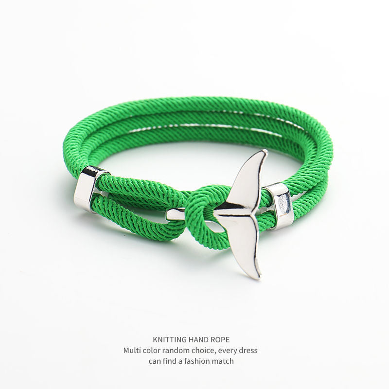 Men's Tail Hand Woven Rope Marine Life Bracelets