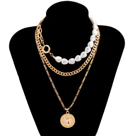 Women's Vintage Punk Style Gothic Baroque Pearl Necklaces