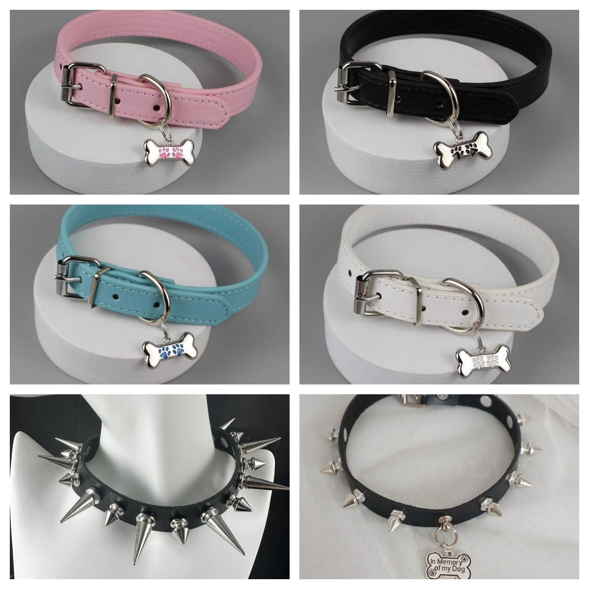 Size Leather Dark Punk Rock Niche Asian Culture Collar
