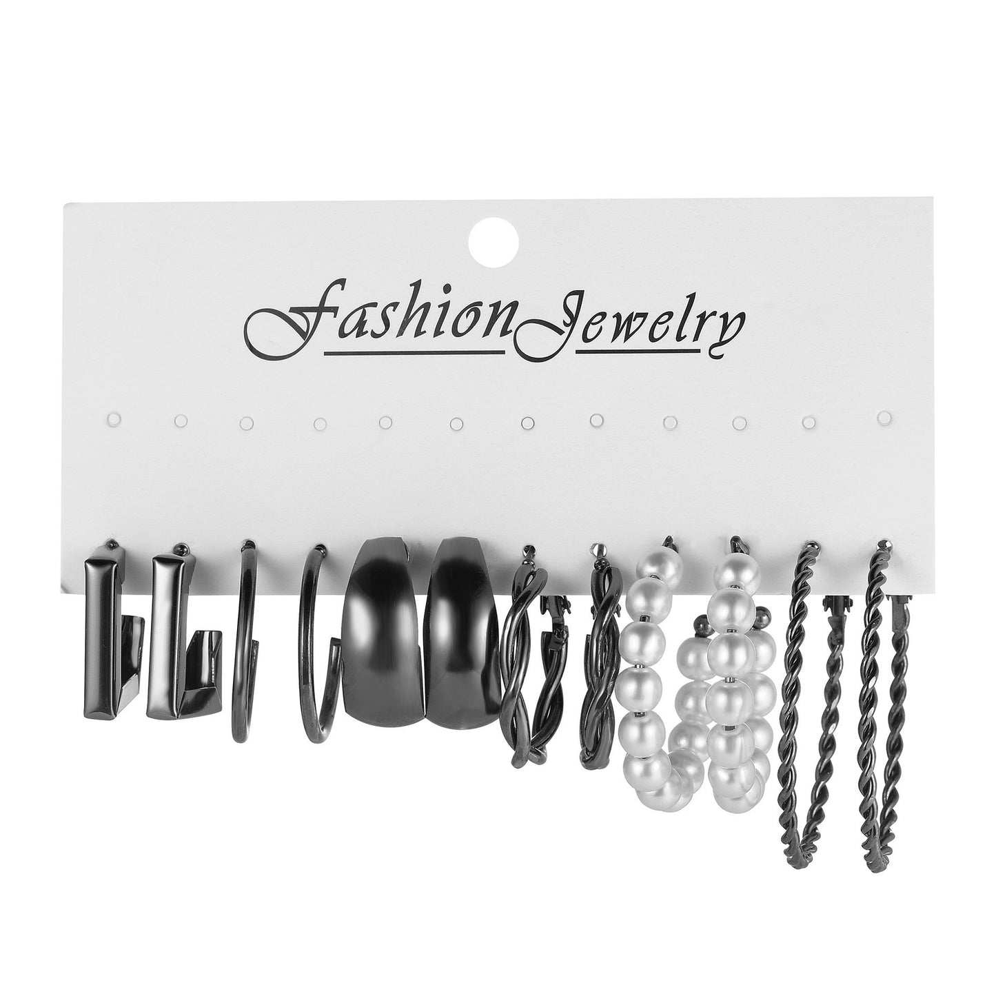 Women's Geometric Type Alloy Pearl Suit Pairs Fashionable Rings