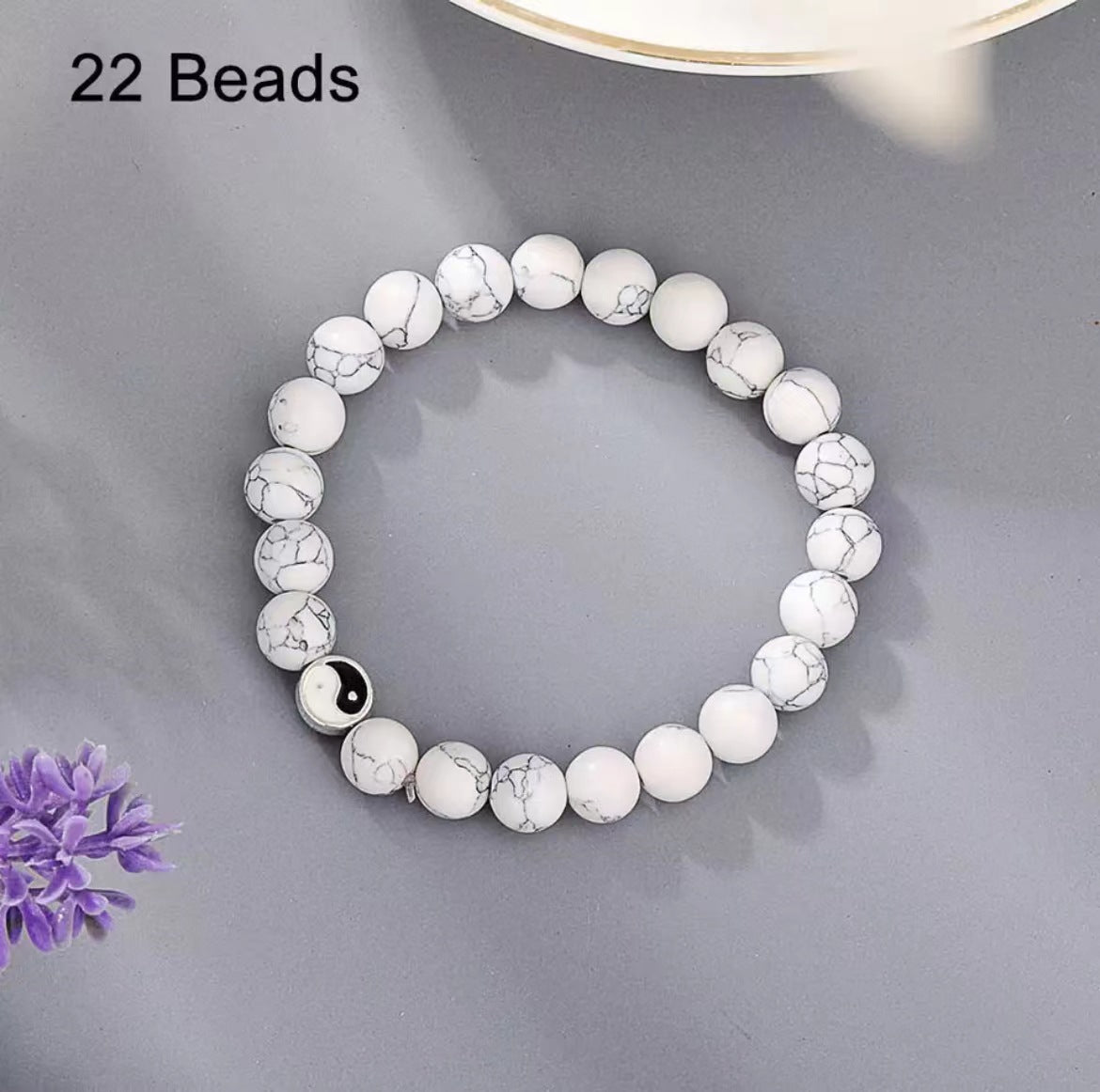 Appetizer White Turquoise Handmade Beaded Couple Bracelets