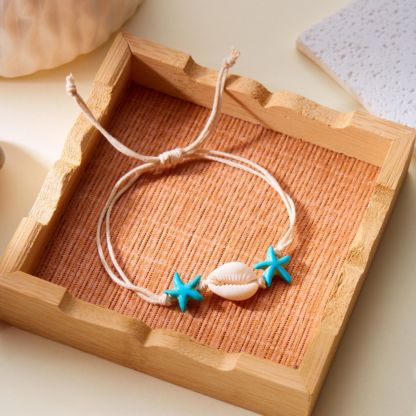 Style Hand-woven Knotted Series Natural Shell Bracelet