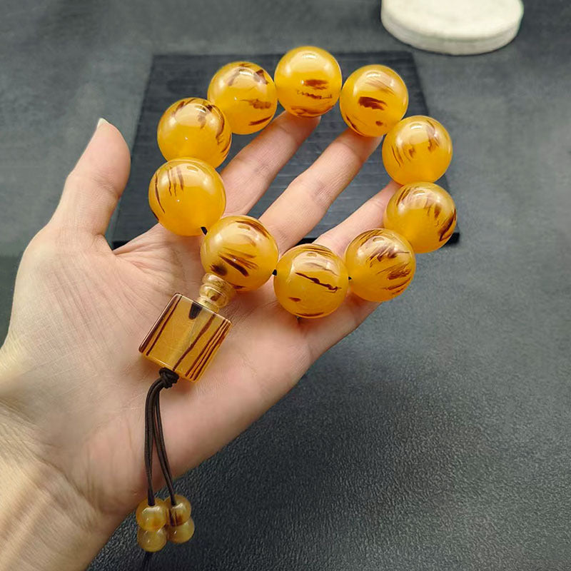 Imitation Horn Round Beads Abacus With Pendants