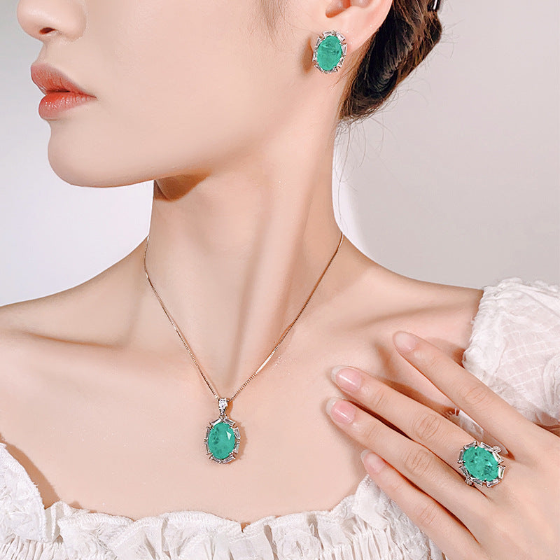 Women's Diamond Light Luxury Design Three-piece Formal Rings