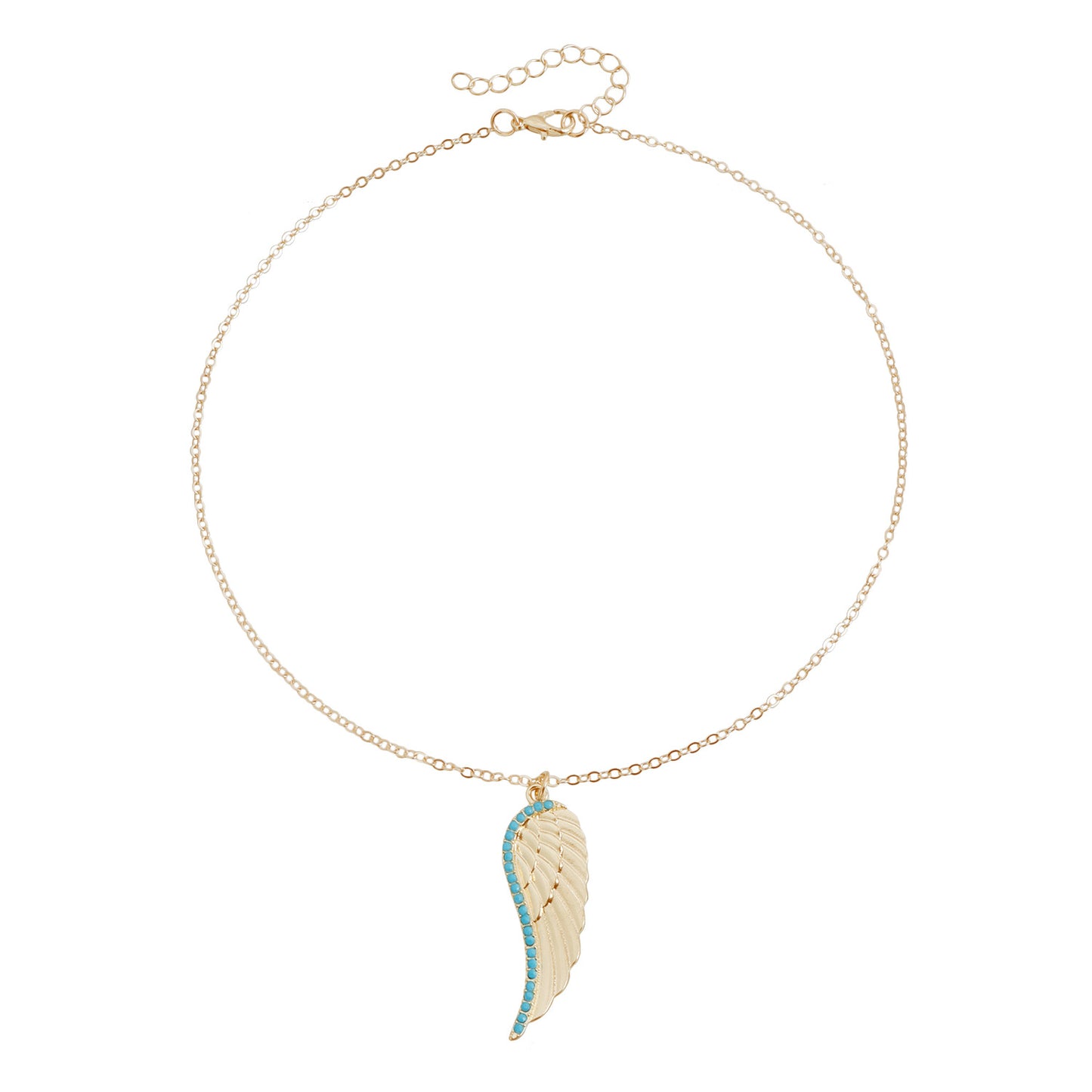 Of Life Turquoise Embellished Retro Style Hollow Design Clavicle Necklace