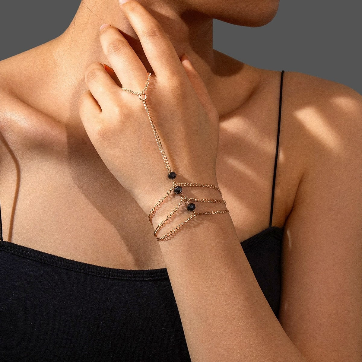 Fashion Simple Affordable Luxury Metal Finger Versatile Ladies Bracelets