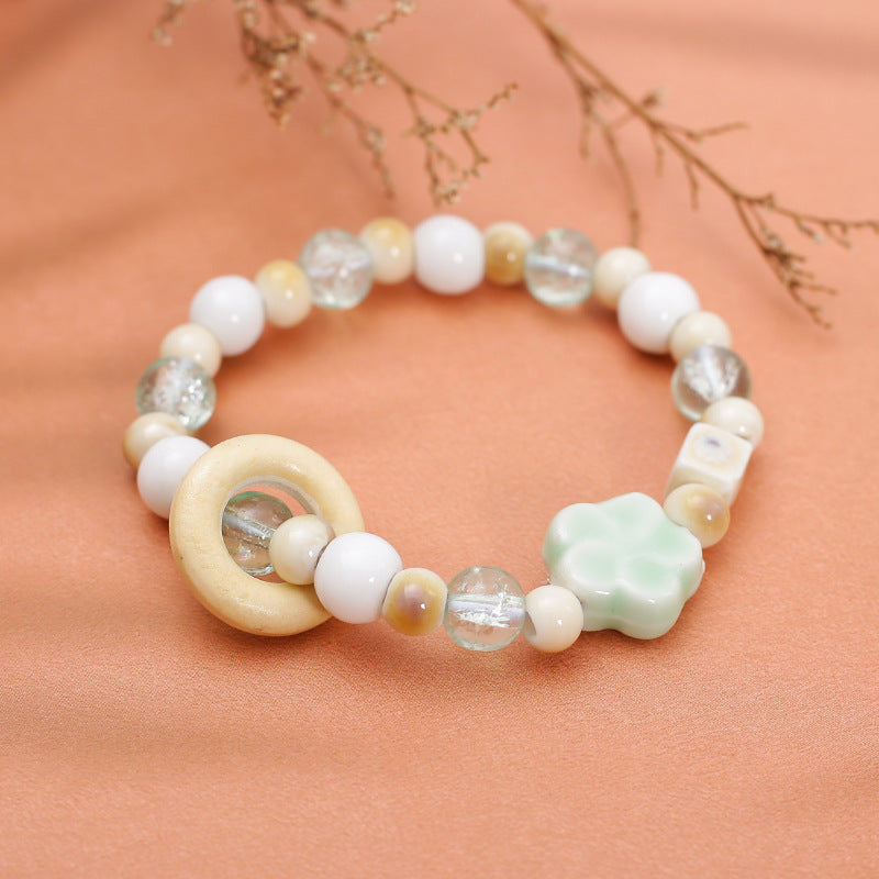 Stall Handmade Ceramic Pure Desire Wind Bracelet