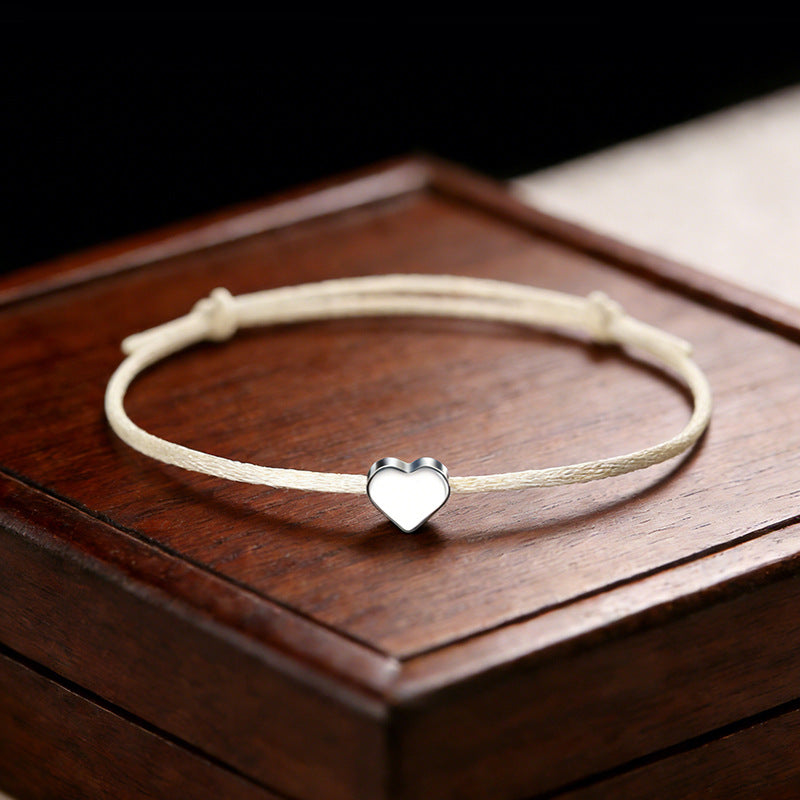 Adjustable Lucky Love Heart Shape Ten Colors Bracelet