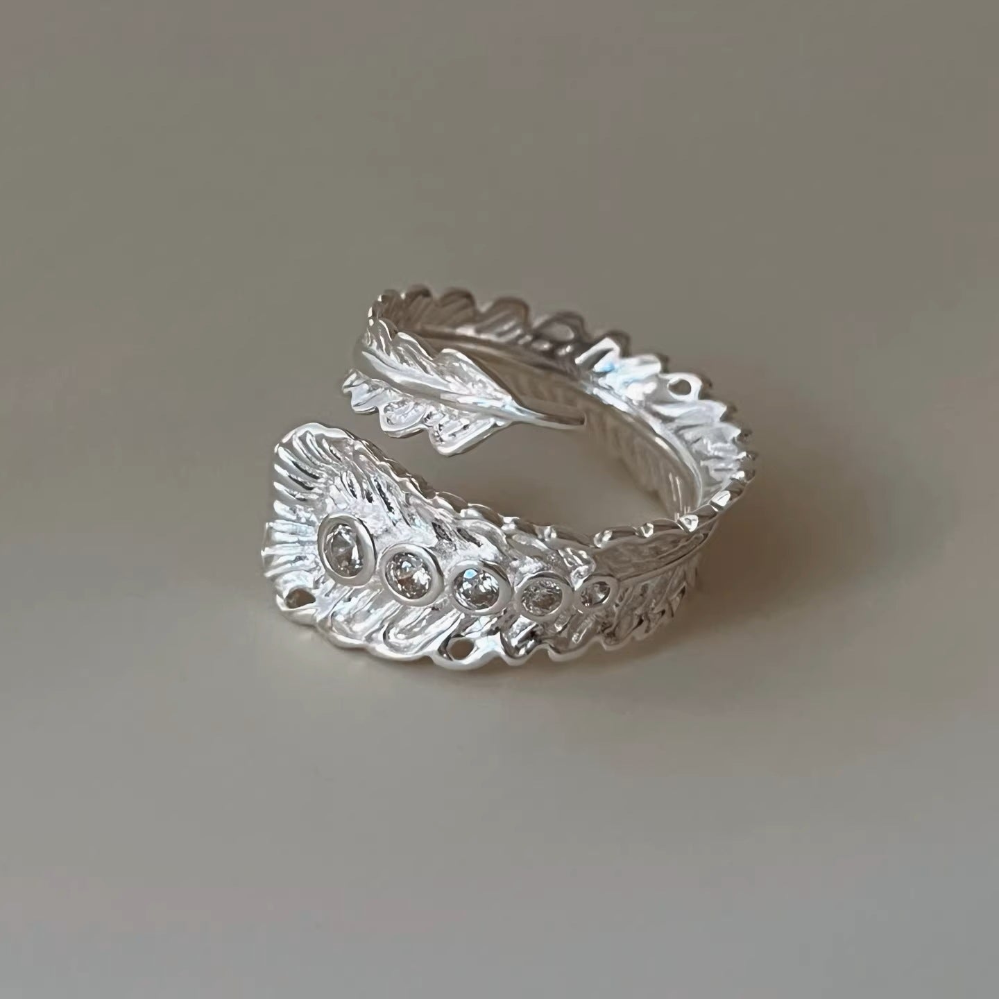 Women's Luxury Fashion Twin Open Style Index Rings