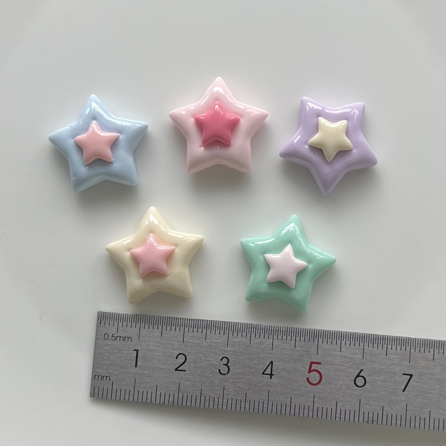 Star Resin Color Hairpin Headdress Shoe Buckle Cream Jewelry Accessories