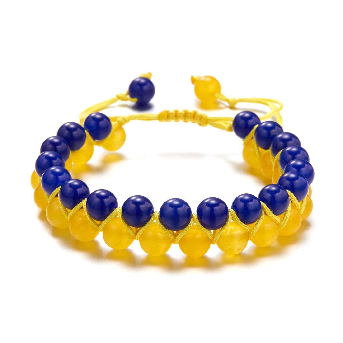 Fashion Ukraine Creative Beads Yellow Blue Bracelets