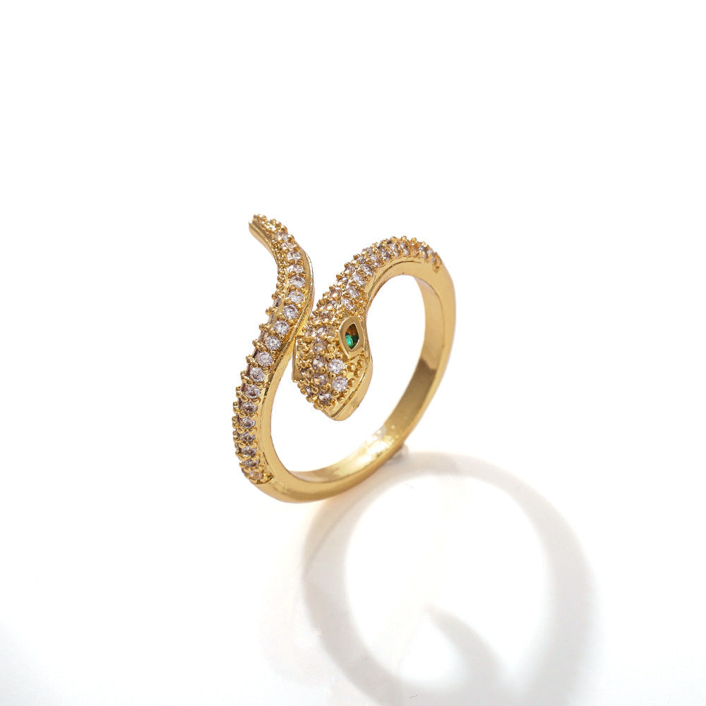 Diamond Open Light Luxury Minority Design Ring