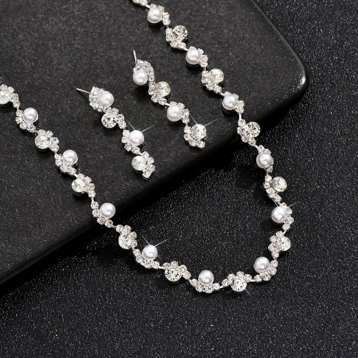 Direct Wholesale Fashion Wedding Bridal Gown Graphy Jewelry Set