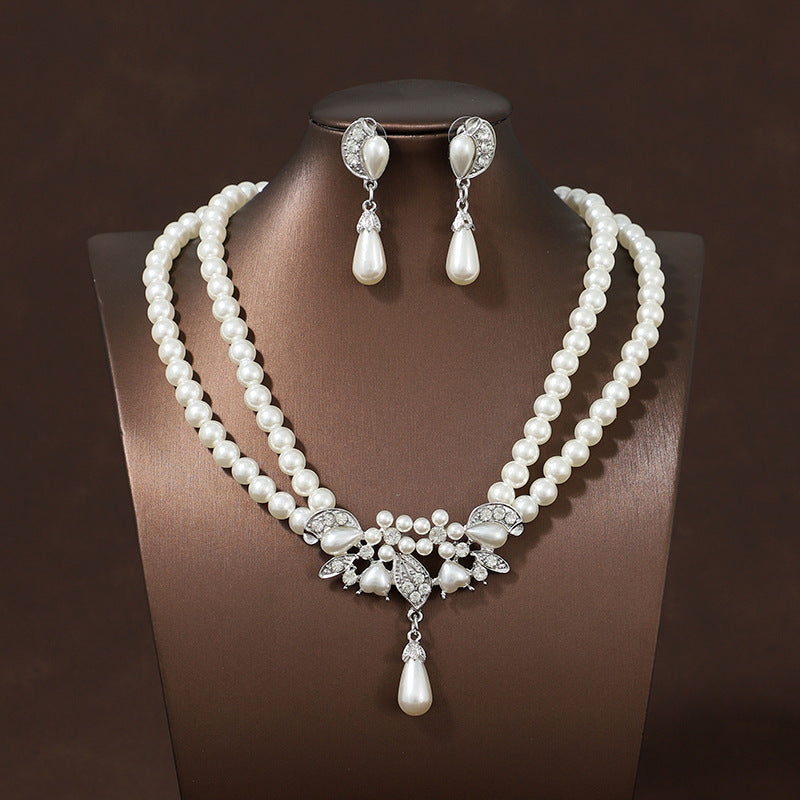 Light Luxury Pearl Banquet Formal Dress Necklaces