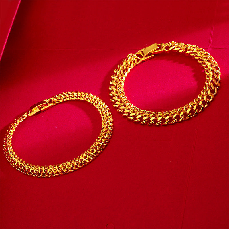 Innovative Women's Vietnam Placer Gold Centipede Bracelets