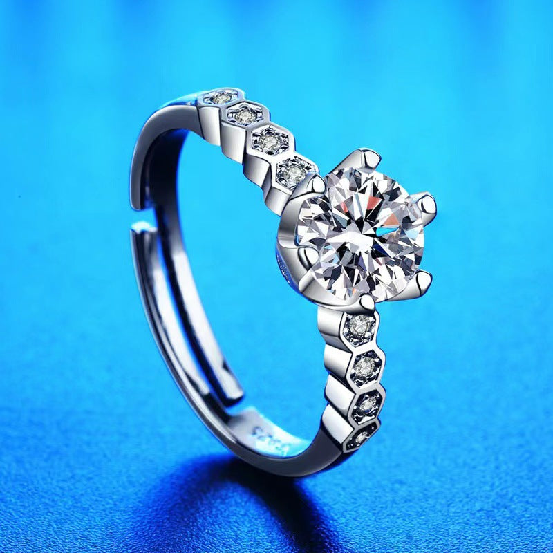 Streaming On Moissanite Female Affordable Luxury Fashion Rings