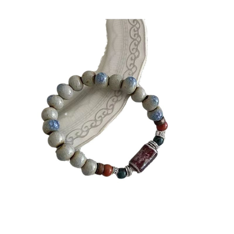 Rose Beads Fashion Simple Style Chinese Handmade Woven Exquisite Tassel Bracelets