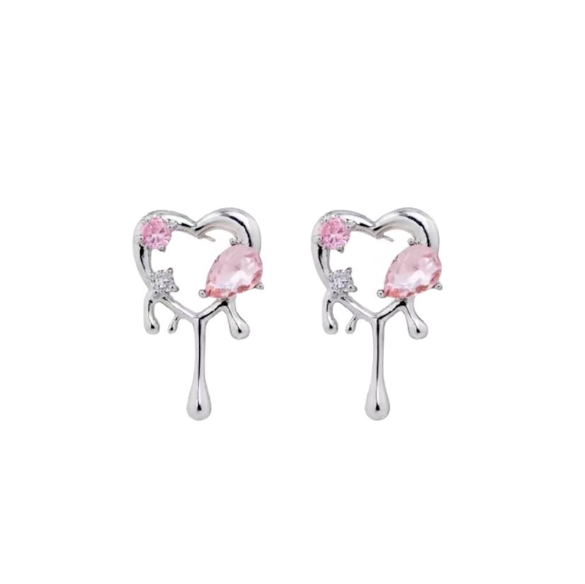 Love Heart Female Niche Advanced Design Temperament Rings