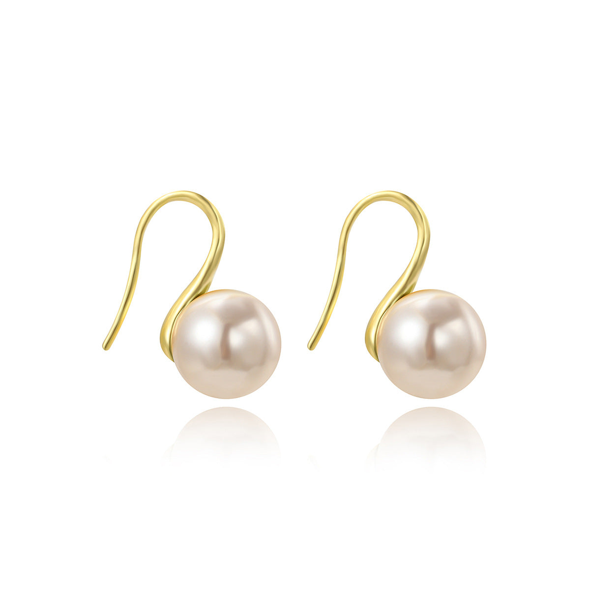 High-grade Geometric Creative Pearl Classy High Heels Simple Ear Hook