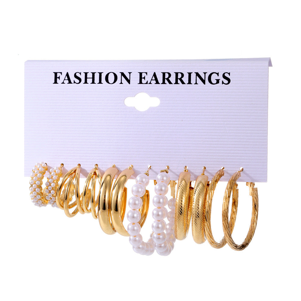 Clearance Swing Vintage Pearl High-grade Ear Female Earrings