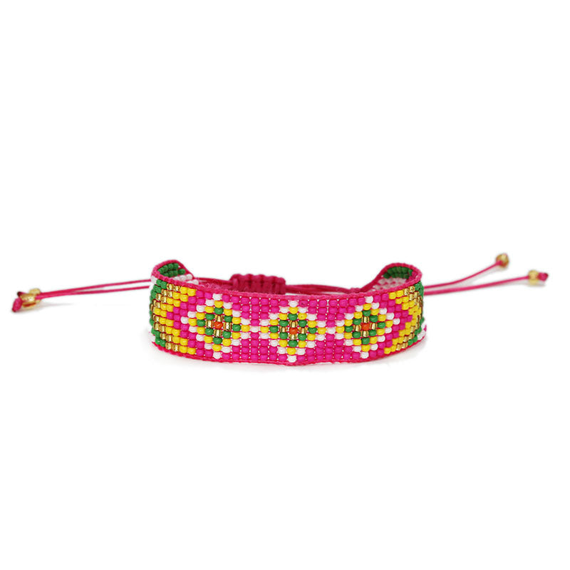 Bead Woven Friendship Watch Band Handmade Bohemian Bracelets