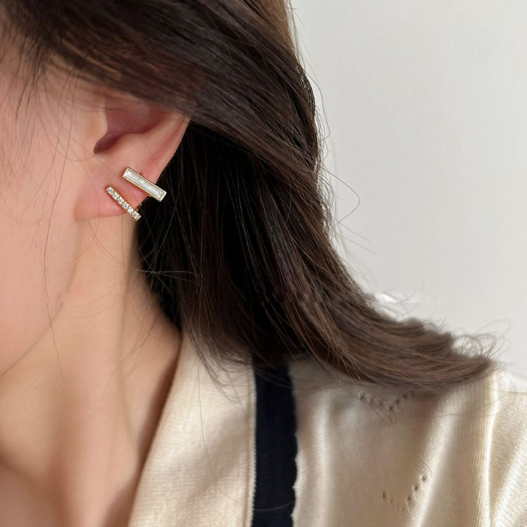 Women's Irregular Drop Oil Zircon For Trendy Light Luxury High-grade Stud Earrings