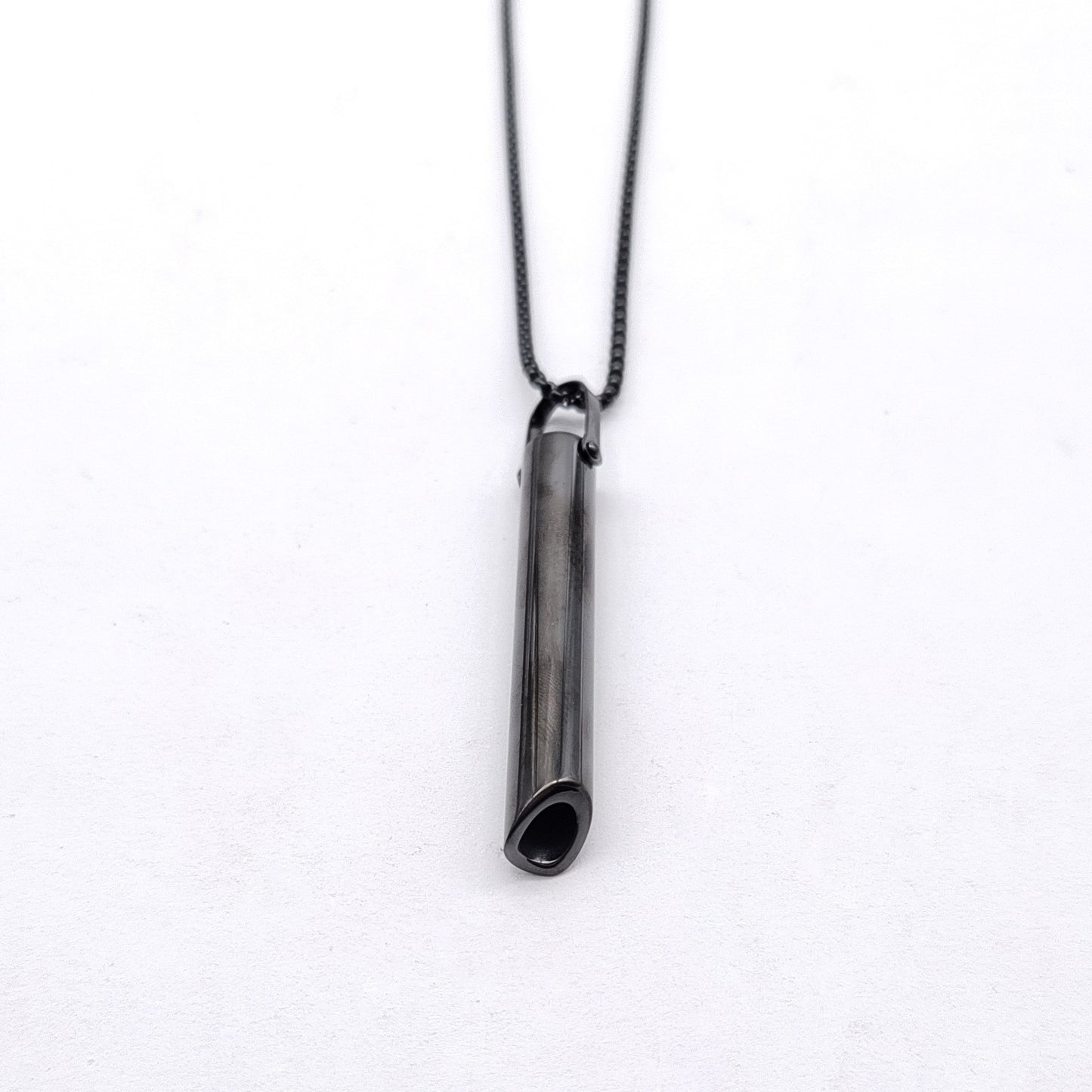 Steel Decompression Whistle Meditation Adjust Breathing Necklaces