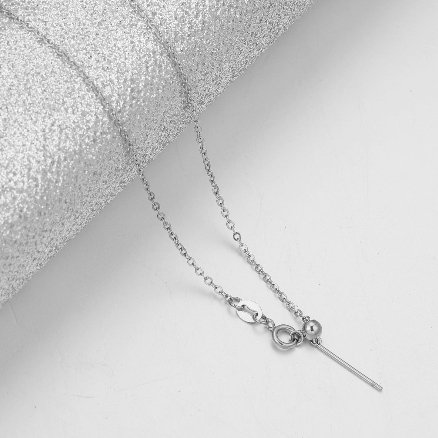 Titanium Steel Clavicle Spring Fastener Universal Extension Chain Necklace