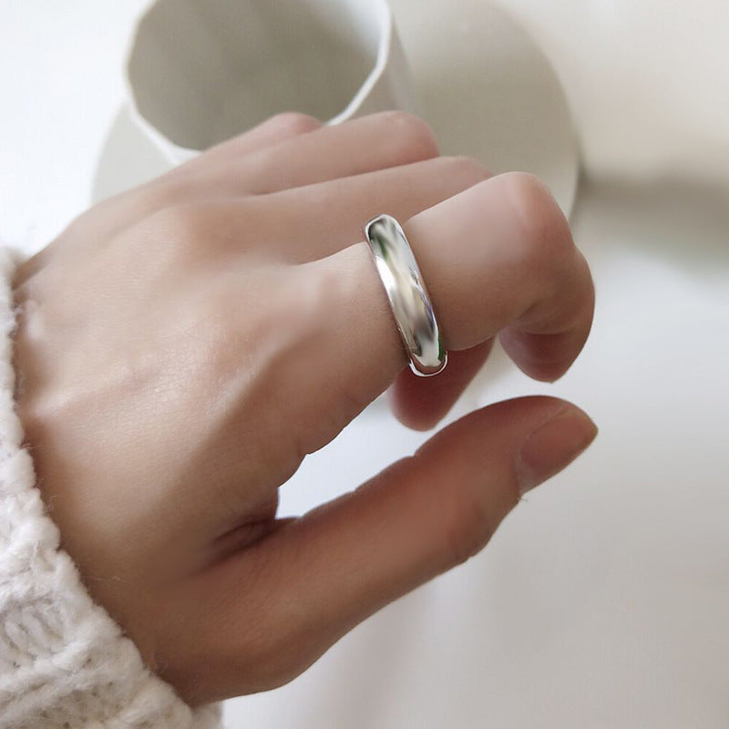 Korean Style Simple Glossy Fashion Temperamental Personalized Cold Rings