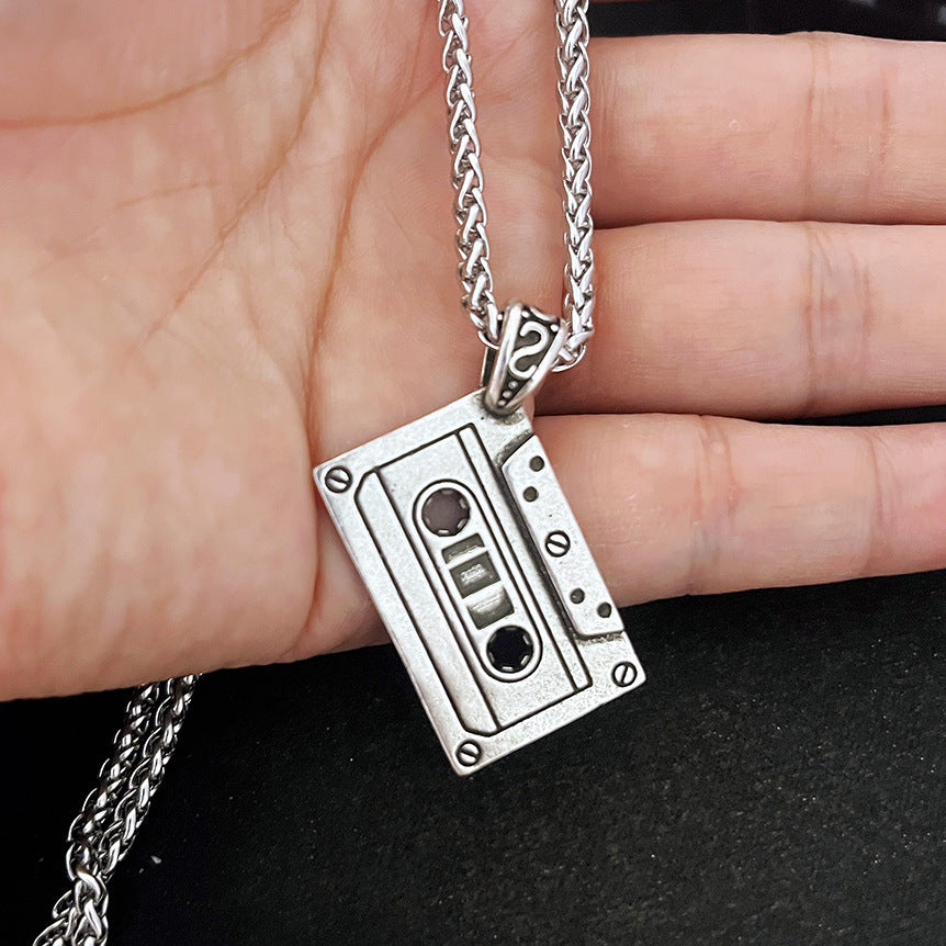 Men's Street Tape Fashion Creative Retro Personalized Hip Hop Necklaces