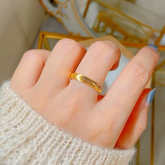 Gold Plated Real Craft Cat Eye Rings
