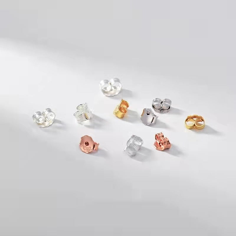 Gold Rose Handmade Earplug Earplugs Simple Style Auricular Needle Plug Stud Earrings