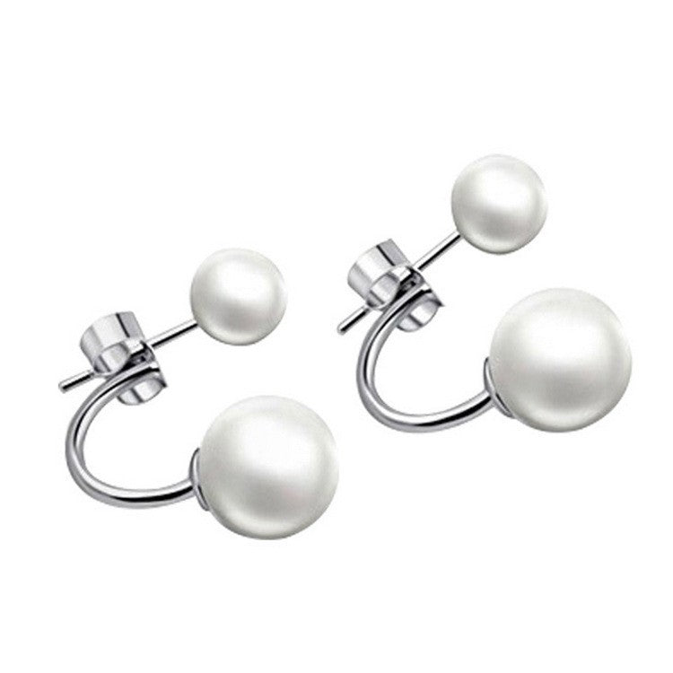 Pearl One Style For Sier Temperament Wild Fashion Earrings