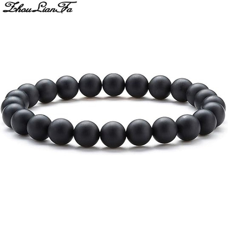 Women's Natural Pink Crystal Agate Tiger Eye Bracelet