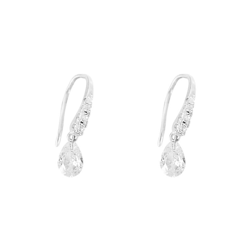 Water Drops Light Luxury Design Raindrop High-grade Small Fresh Ear Hook