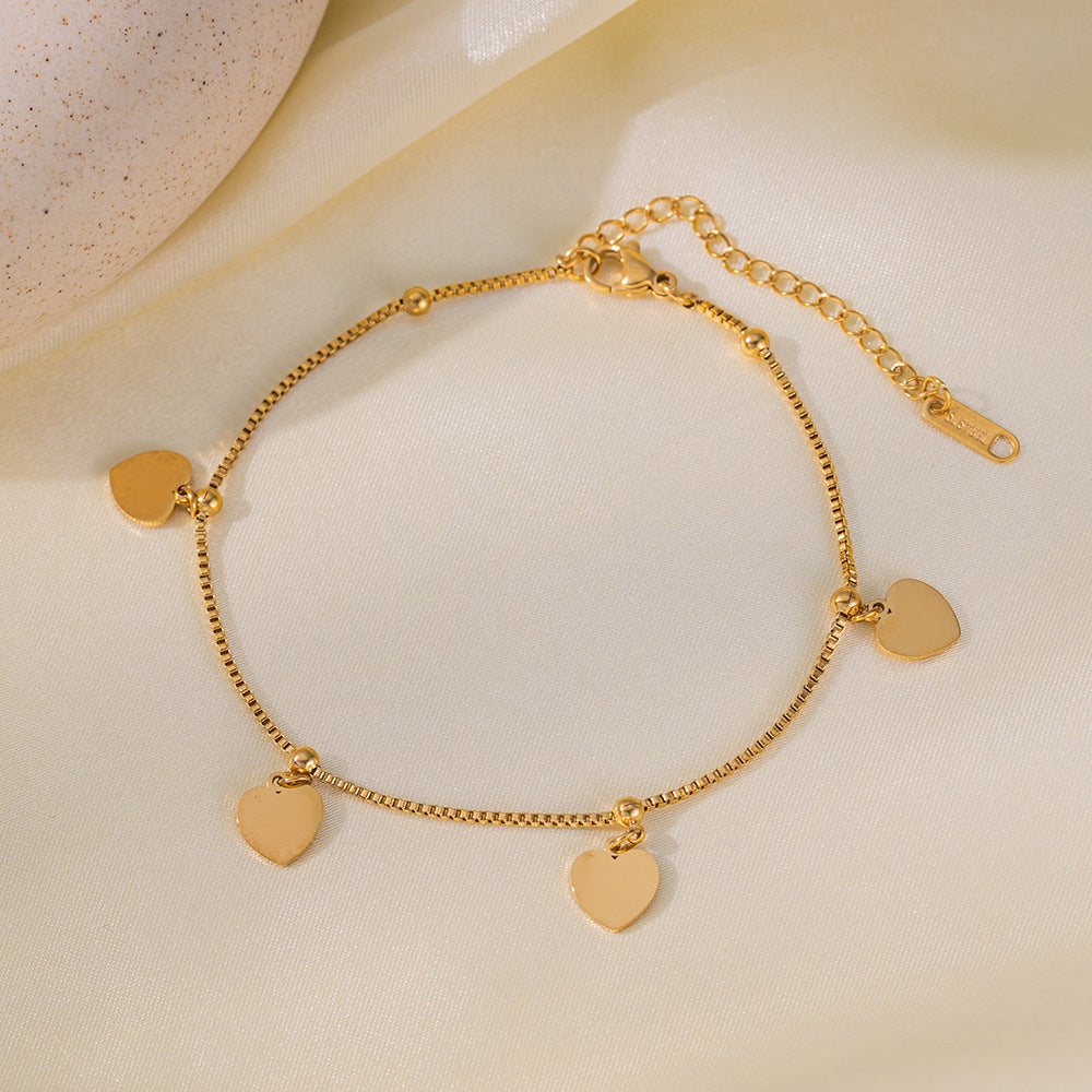 Women's Steel High-grade Gold Does Not Fade Anklets