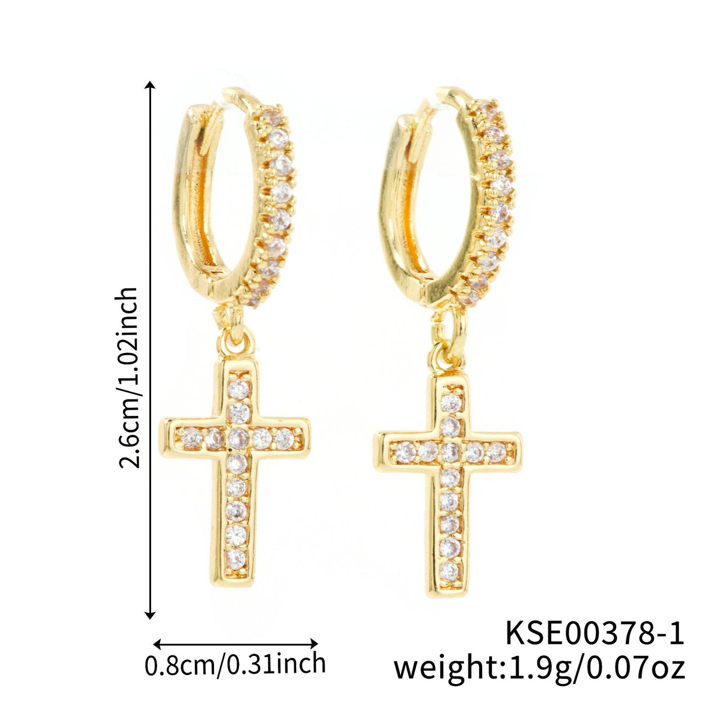 Women's Inlaid Zirconium Classic Ear Clip Zircon Earrings