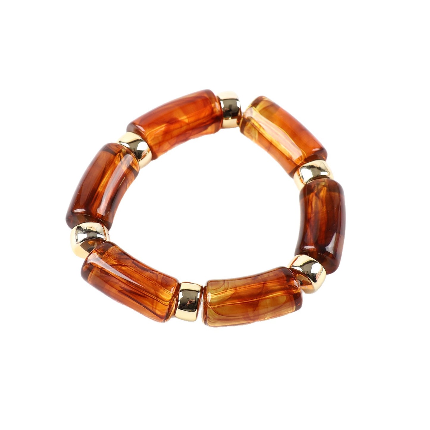 Acrylic Handmade Exaggerated Color Matching Design Bracelet