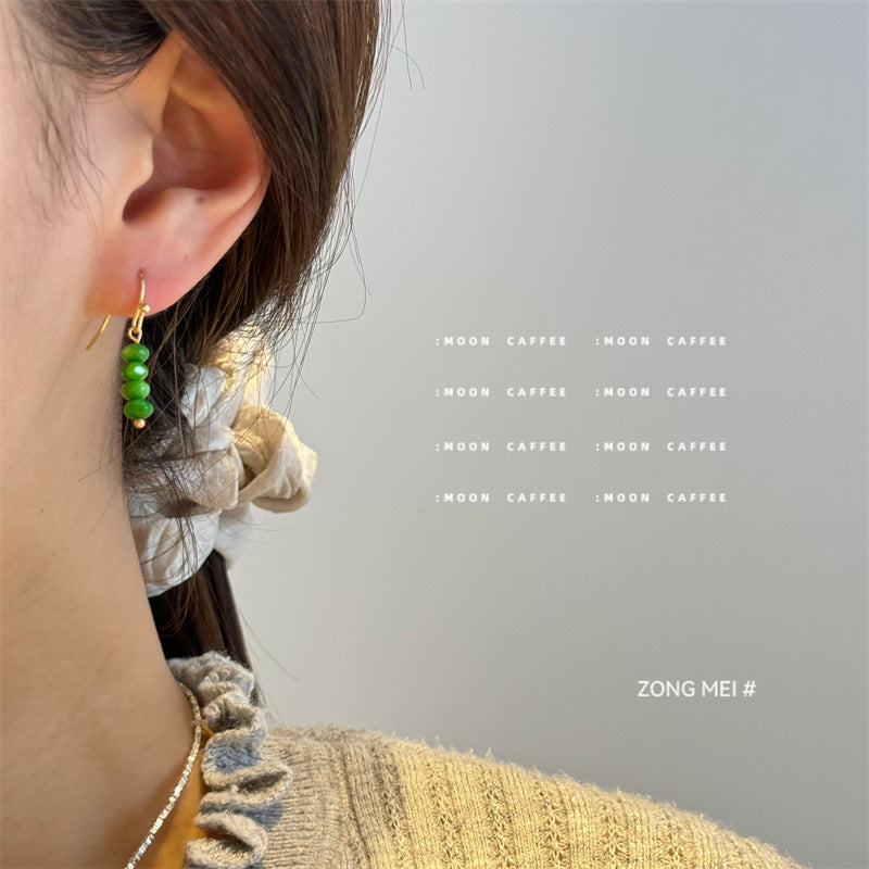 Natural Shell Handmade Sier Pin Female Elegant Earrings