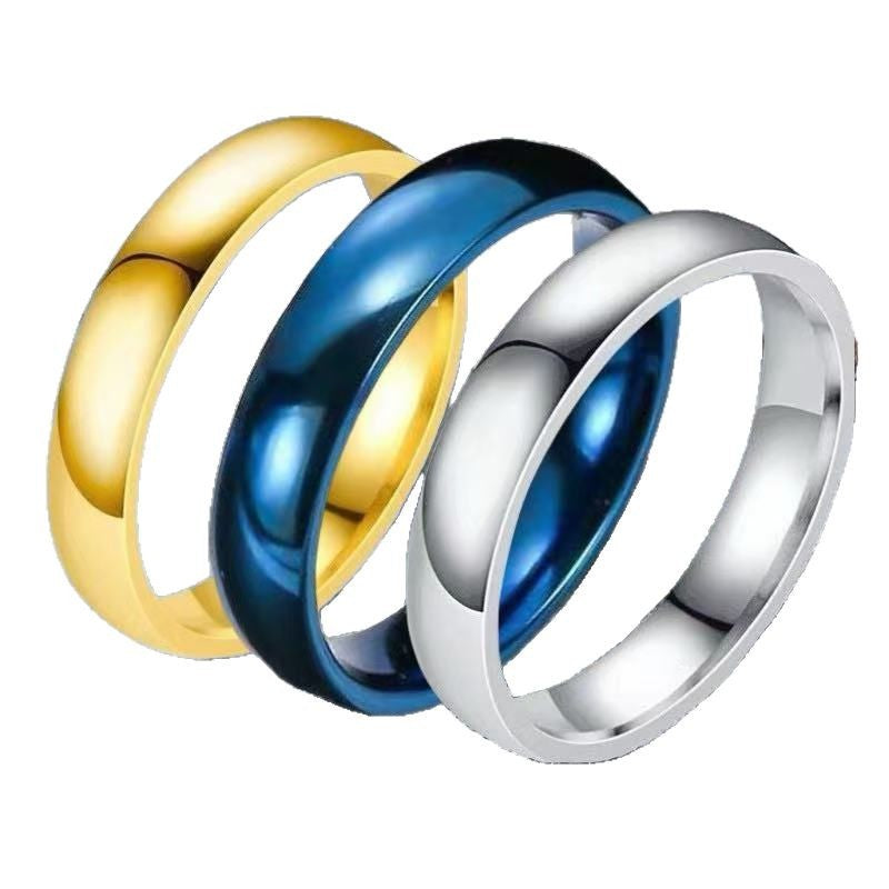 Stainless Steel Style Niche Advanced Light Luxury Titanium Simple Ring