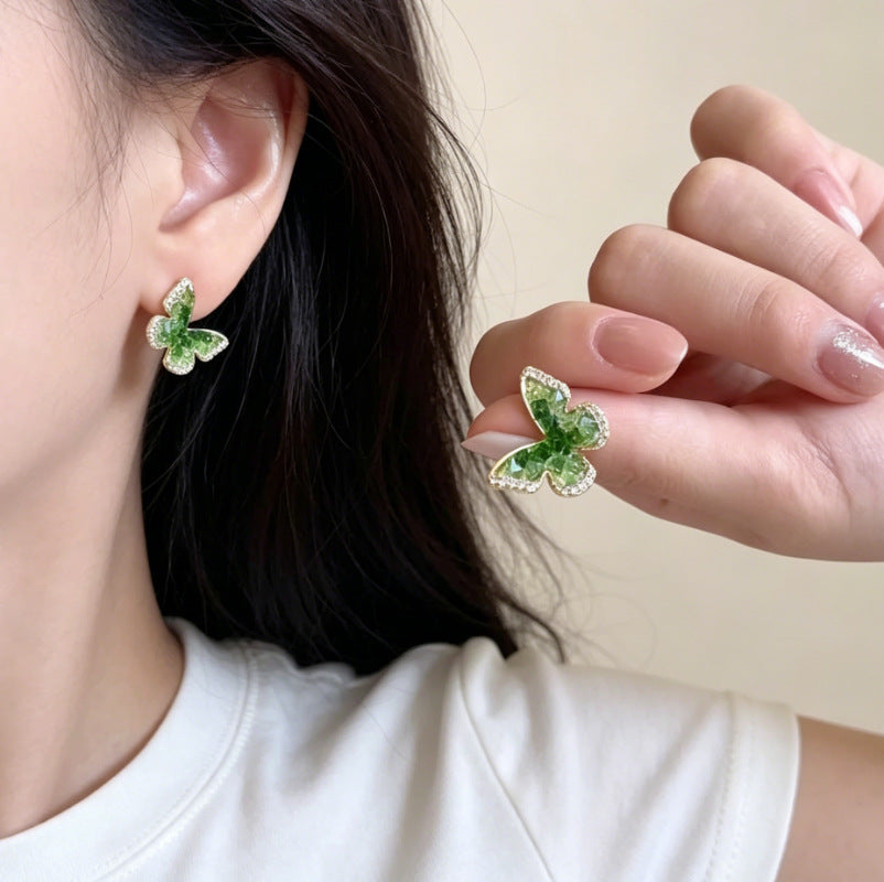 Women's Diamond For Chic Elegant Fresh Sweet Stud Earrings