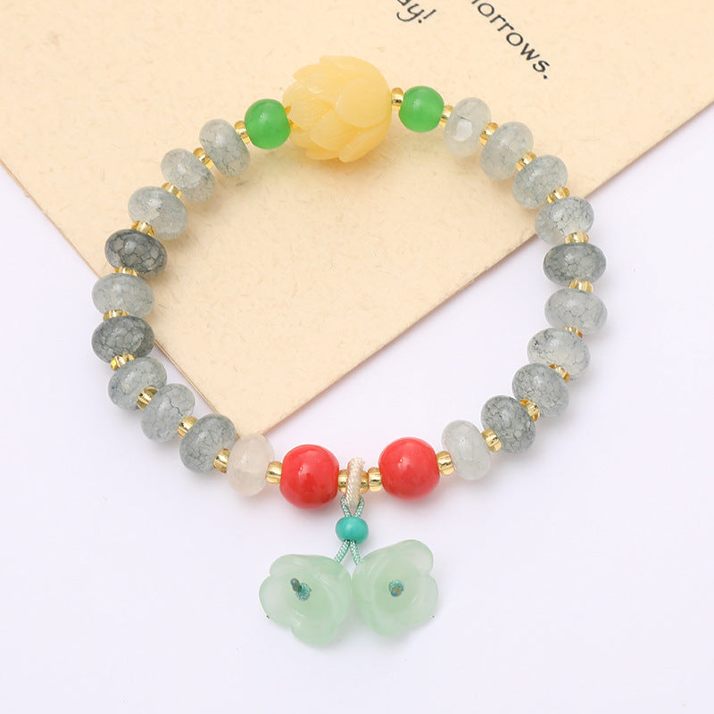 Graceful Crystal Super Moonstone Couple Girlfriends Bracelet