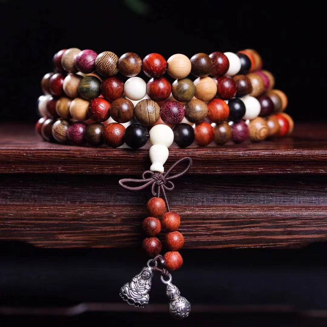 Women's Beads Rosewood Door Frame Yellow Pear Crafts Bracelet