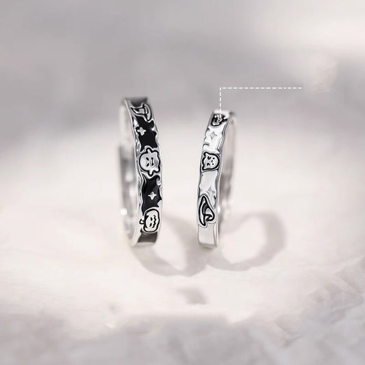 Women's & Men's Couple For Design Cute Open Valentine's Rings